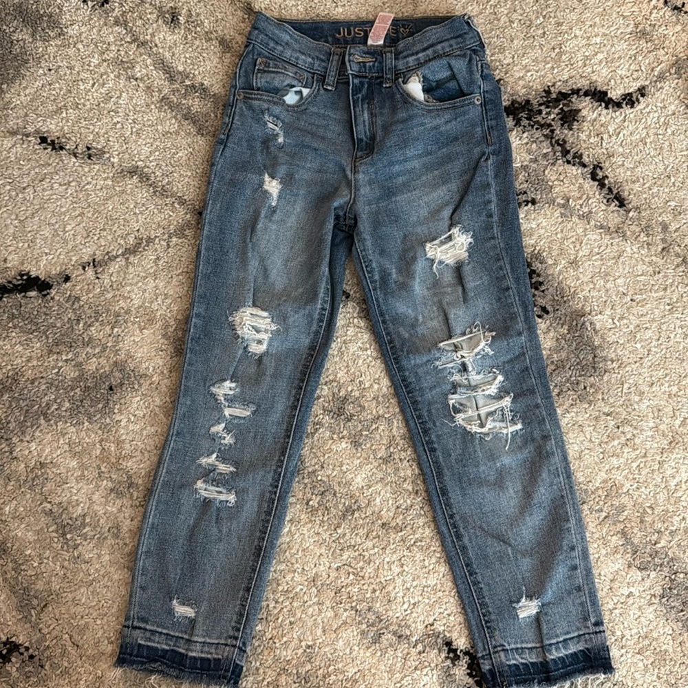 Justice Distressed Jeans - Size 10